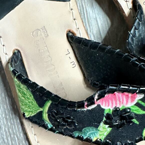 Jack Rogers x Vera Bradley Collab sandals slides New Hope Leather. Size 7.5 - Picture 3 of 6